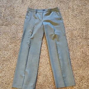 Light Gray Straight-Leg Dress Pants